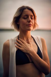 This woman is enjoying peace after treatment for anxiety and panic disorder.