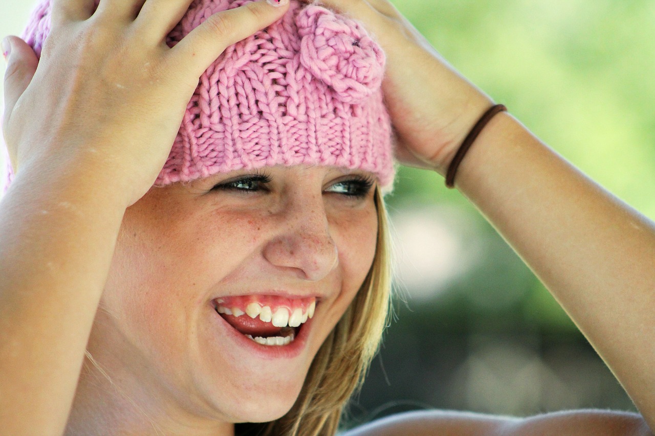 A sullen, depressed teen girl is laughing and happy because she's fighting suicide with ketamine.