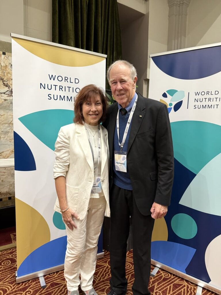 Professor Tim Noekes and me at the World Nutrition Summit.